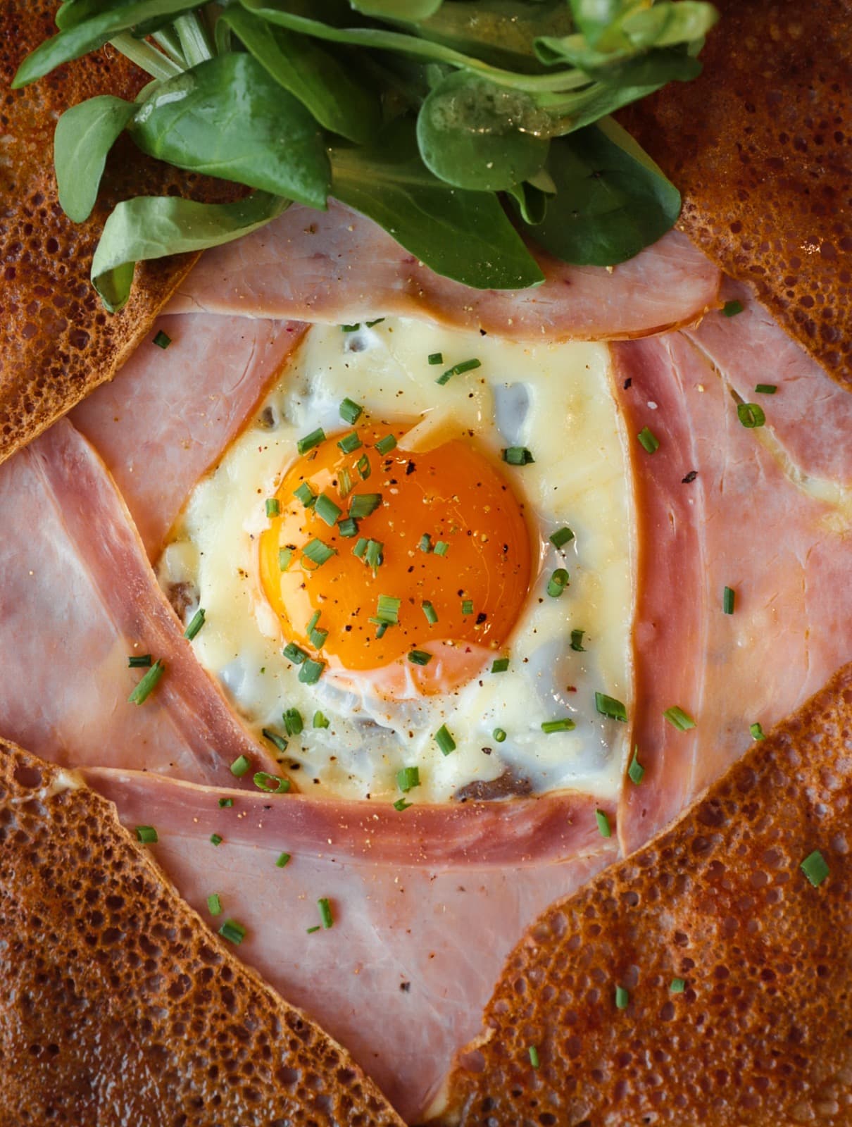 Pohánková galette s vajcom